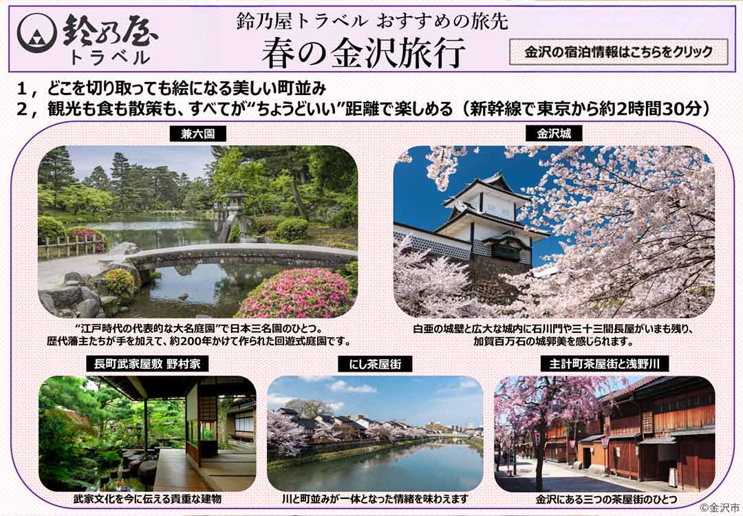 春の金沢おすすめ